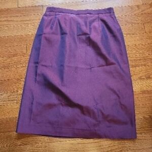Gerard Pasquier Dark Red Skirt Size 40 / US 10 Lined